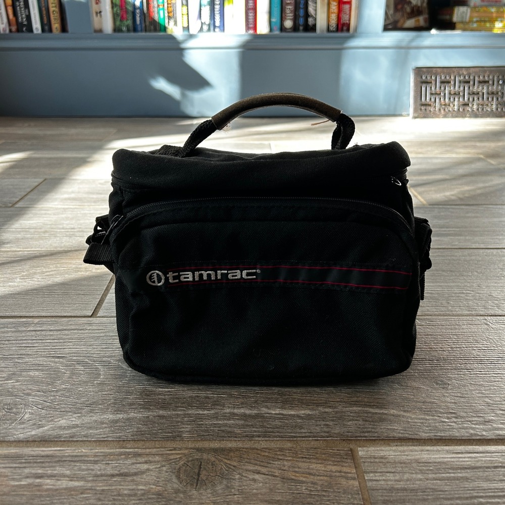 Tamrac Black‎ Camera Bag Padded Case Handle Strap Small Compact